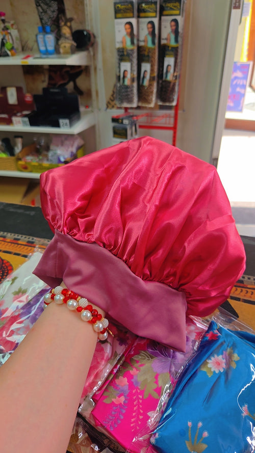 Bonnet en satin protecteur