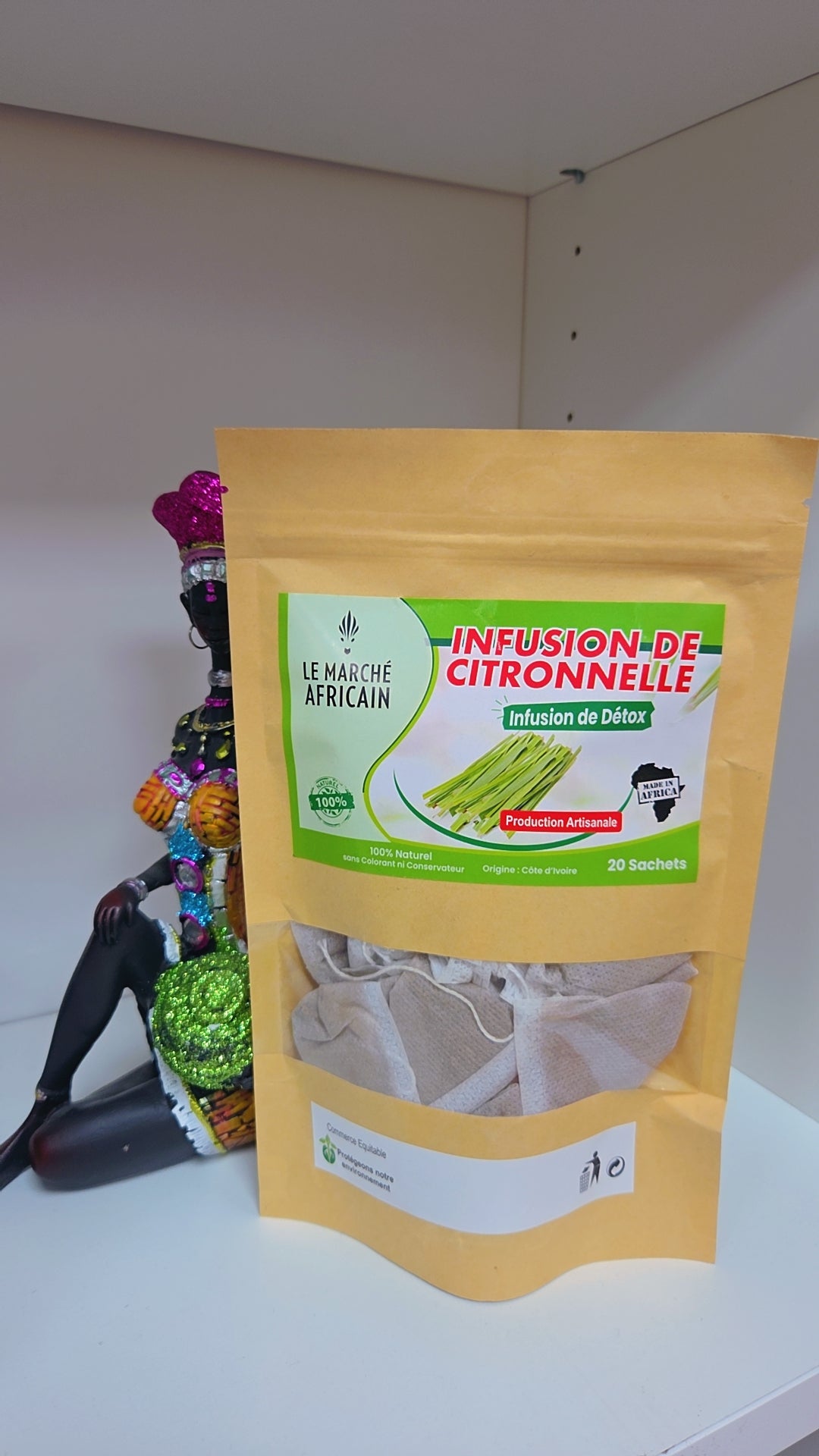 Thé feuilles de citronnelle