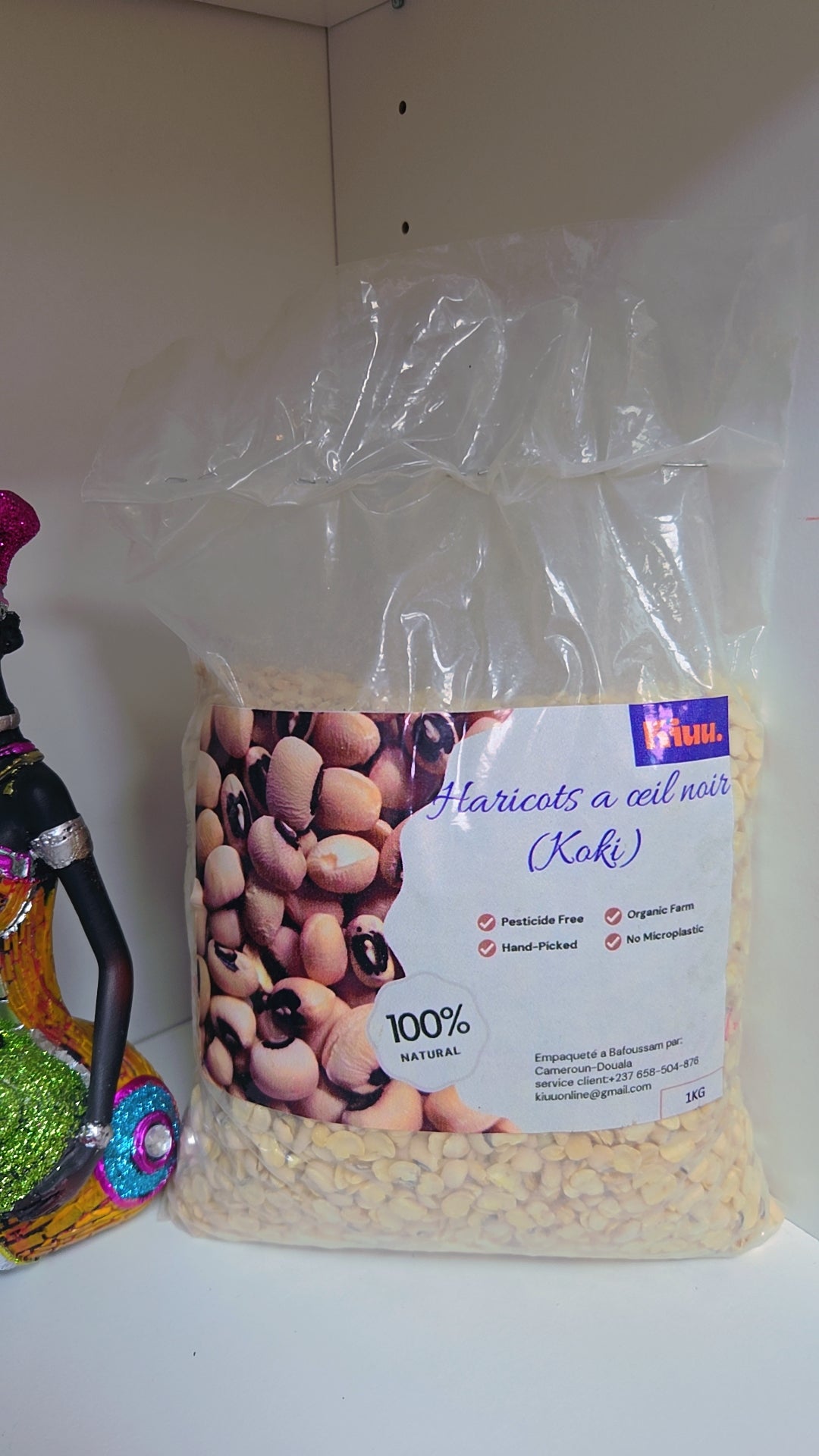 Haricots à œils noirs secs