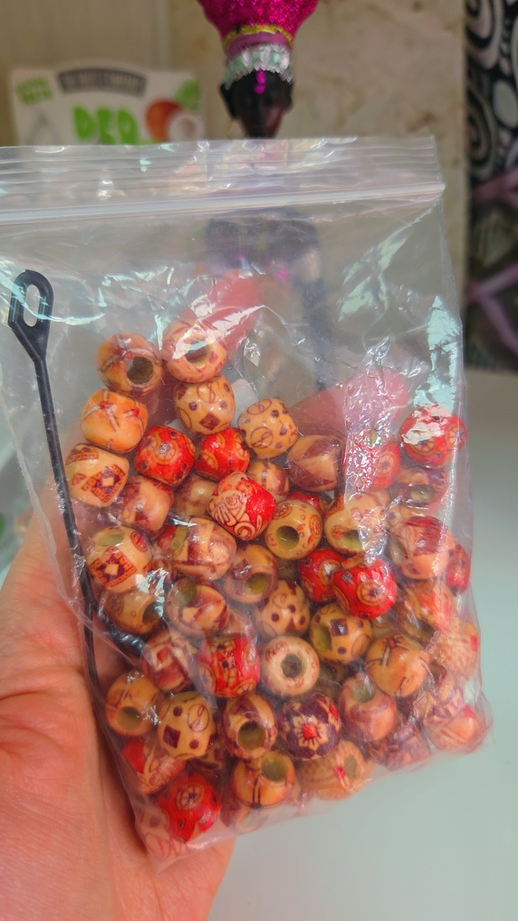 Perles en bois