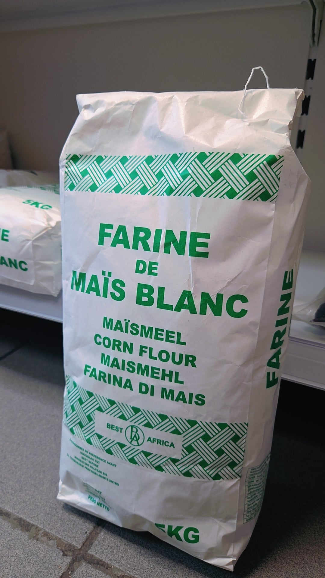 Farine de maïs blanc 5 kg